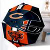 Складной зонт с принтом логотипа Chicago Bears, для улицы, отдыха и путешествий, прочная ткань зонта, подарок на день рождения и праздник