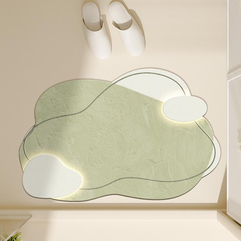New Bathroom Absorbent Mat Light Luxury Advanced Sense Non-slip Mat Toilet Toilet Door Quick Drying Mat