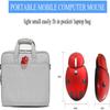 LadybugGlow Mini Wireless Mouse, Portable 3000 DPI Optical Cordless Mouse for Kids with USB Receiver (Red)
