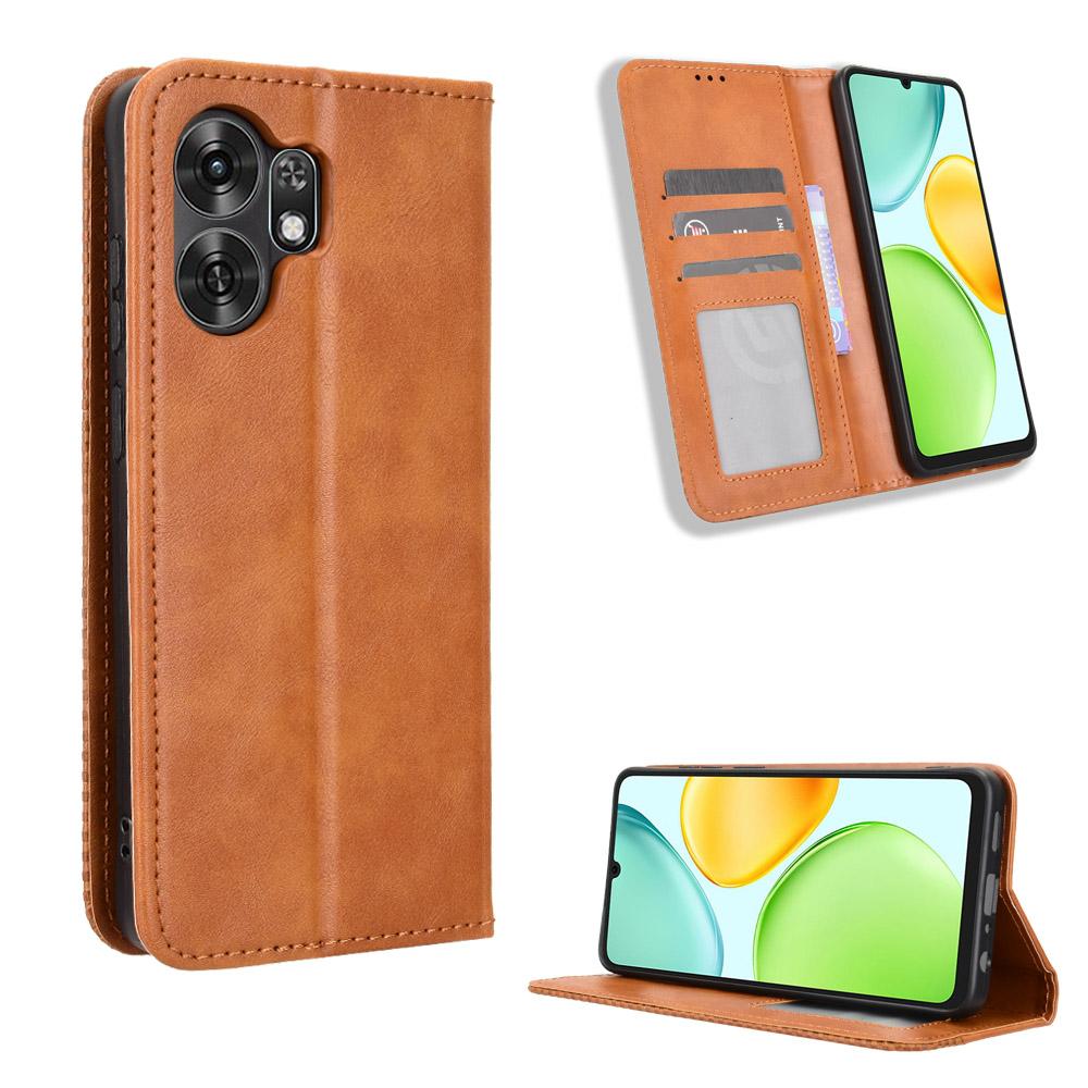 Flip Cover compatible for Honor X6D PU Leather Phone Case Full-Body Protection with [RFID Blocking]
