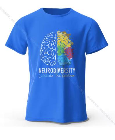 Creative Thinking Maps printed T-shirts, super soft round neck short-sleeved T-shirts for men and women