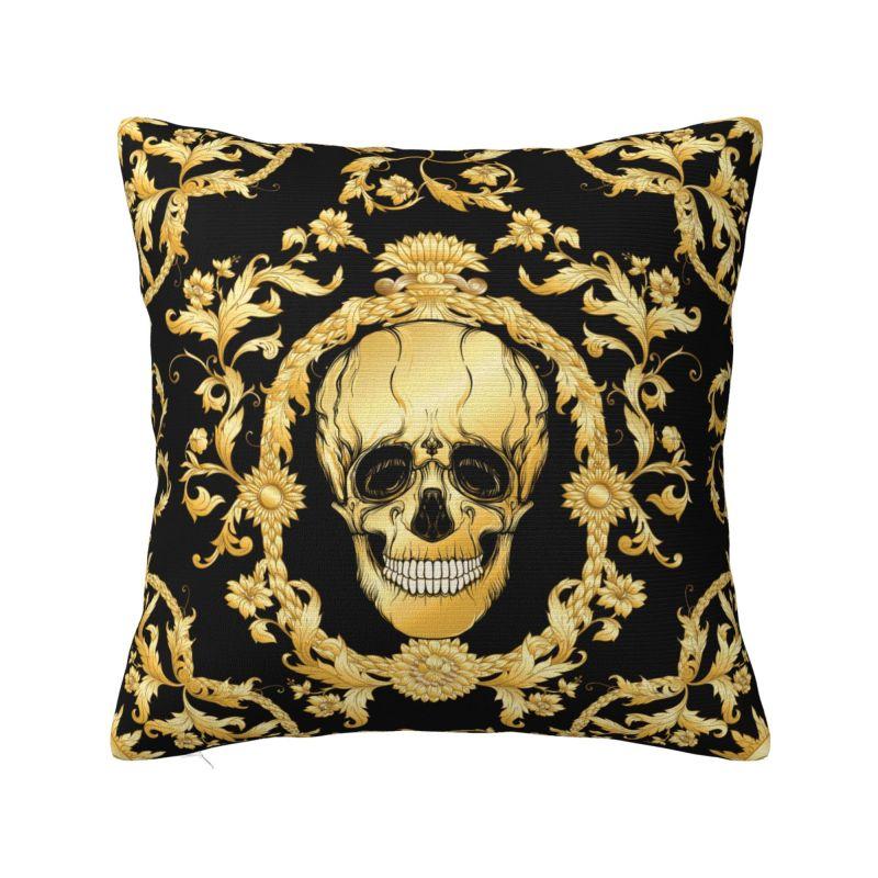Rococo Kaleidoscopic Floral Cushion Cover 45x45cm European Baroque Art Velvet Nordic Throw Pillow Living Room Decoration