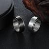 Titanium Steel Anxiety Ring For Men Women Spinner Fidgets Rings Rotate Freely Spinning Anti Stress Accessories Jewelry Gift