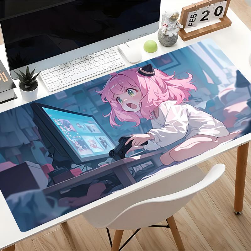 Коврик для мыши Кавайи Аниме Настольный коврик Varmilo Коврик для клавиатуры Кавайи Sspyfamily Игровые аксессуары Розовый ковер Киберспорт Игровой коврик для мыши
