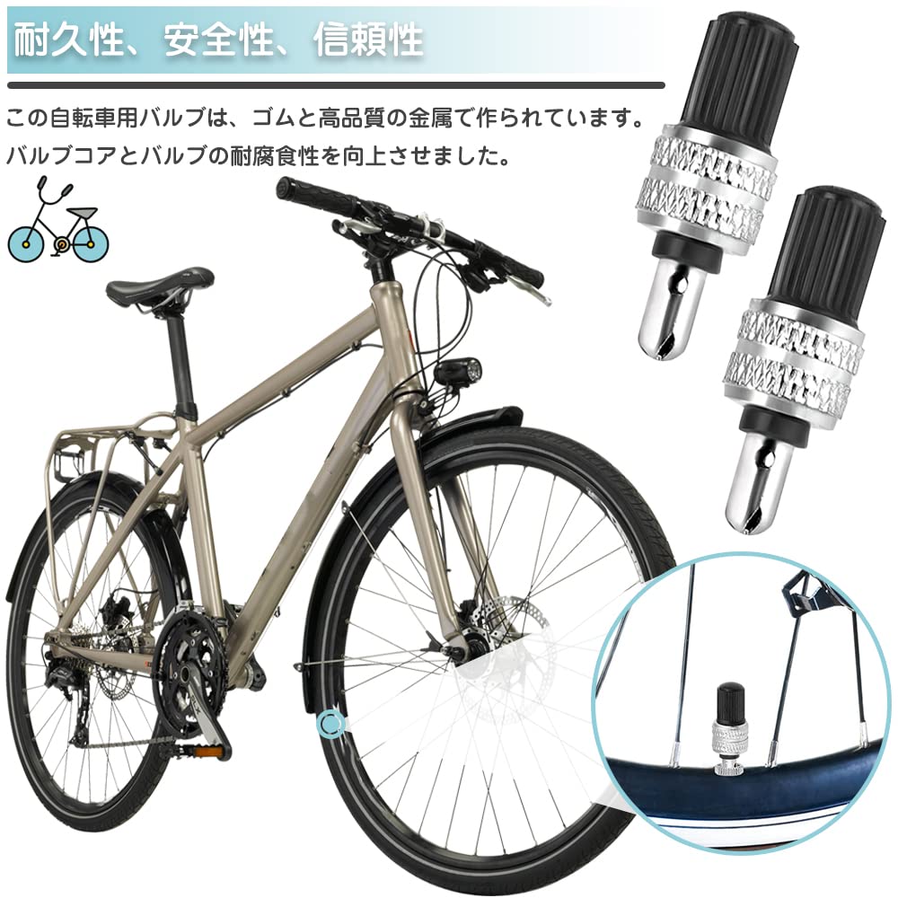 TBDBNR Велосипедный воздушный клапан с длительным сроком службы, набор из 10 клапанов, сердечник клапана, преобразование в английский стиль, легко заменяется для велосипедов, не требуется резина для насекомых, легкий