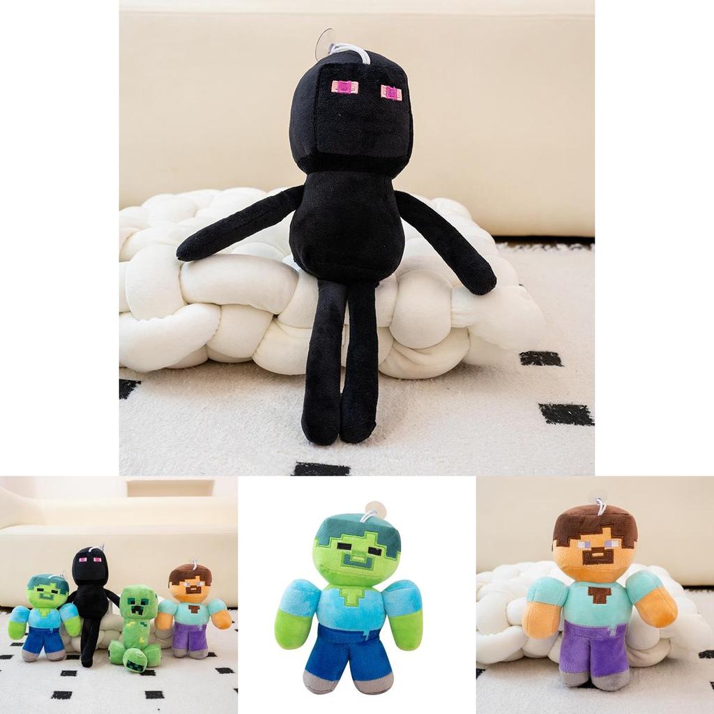 Плюшевая игрушка Крипер Стив Эндермен из коротковорсовой ткани для детей и коллекционеров