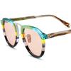 Borregls Multicolor Acetate Polarized Sunglasses Women UV400 High-Quality Brand Design 2025 Pilot Sun Glasses Men Shades 19350T