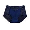 Ladies Mid-rise Plus Size Lace Panties Back Cutout Without Marks Belly Briefs