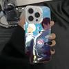 Чехол для телефона с изображением аниме «Лето, в котором умер Хикару» для iPhone 16 15 14 13 12 11 Pro Max Белый Ультратонкий Лазерный Металлик Аврора Funda