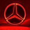 Для автомобиля Mercedes Benz Передняя решетка Логотип Свет Светодиодный значок Наклейка Светящаяся Декоративная подсветка Для Mercedes Benz A B C GLK GLE W205 W2