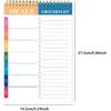 Weekly Meal Planner and Grocery List - 50 Undated Sheets Planning Pad for Organized Daily Menu, Tear-Off Notepad for Convenient Shopping