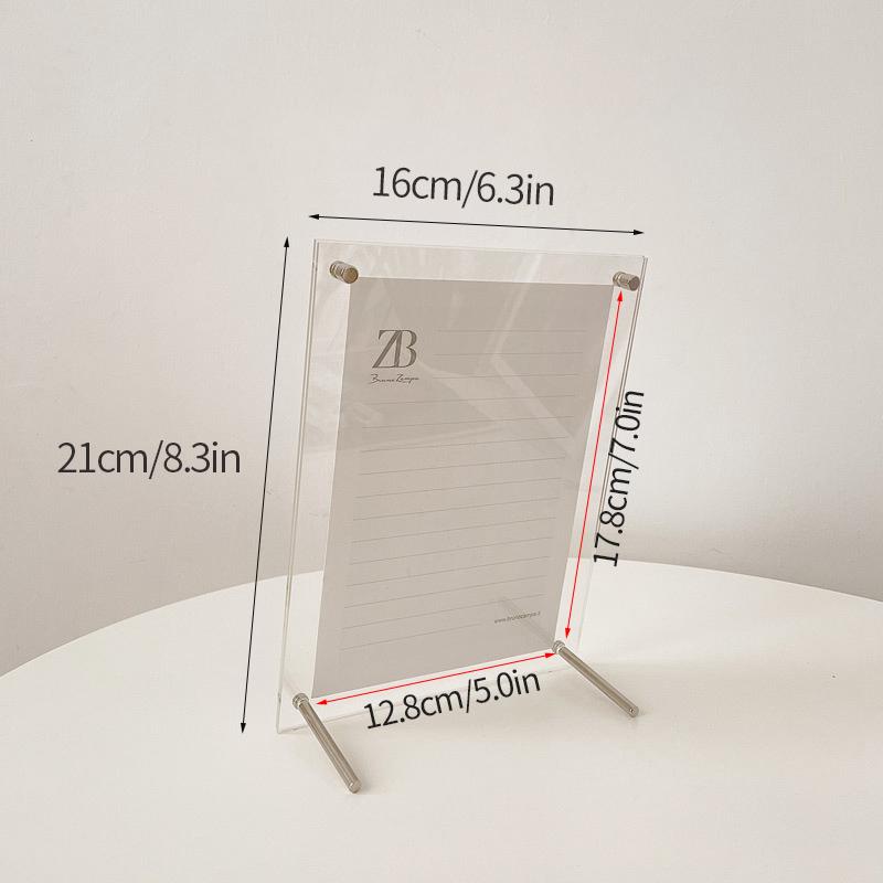 Acrylic Photo Frame Picture Frame Photo Card Holder Photocard Display Stand Room Desktop Decor Office Desk Decor Marco De Fotos