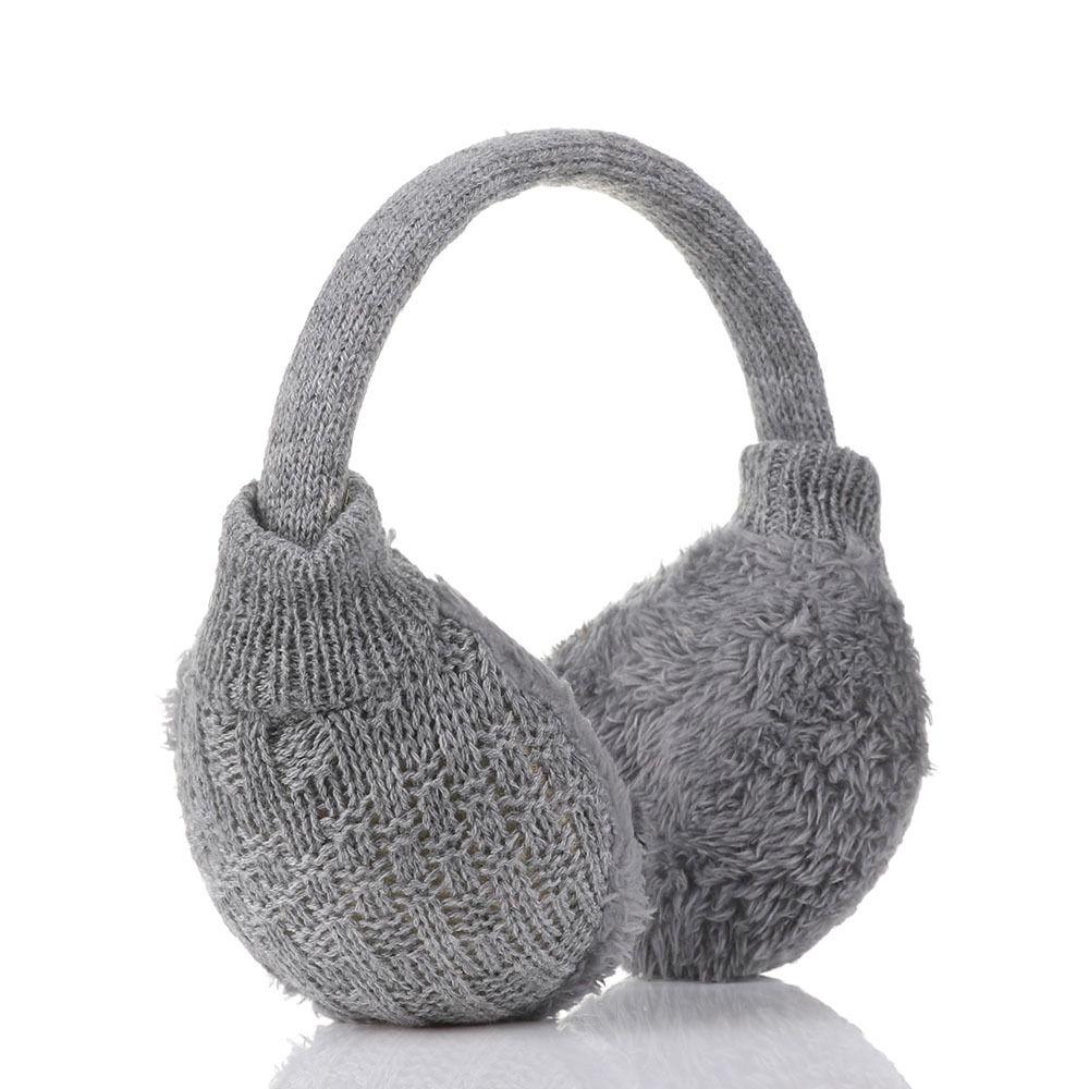 Модный зимний теплый пушистый чехол для ушей, вязаные наушники, грелки для ушей, муфты для ушей