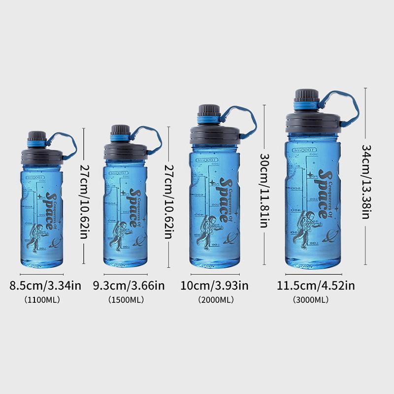 Портативная дорожная спортивная бутылка для воды большой емкости, не содержащая бисфенол-А, герметичная бутылка-шейкер, пластиковая посуда для питья, для тура, спортзала, для взрослых, универсальная