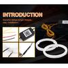 2PCS RGB Cotton LED Angel Eyes Halo Rings 60mm 70mm 80mm LED Headlight Lamps For Car UTV Motorcycle DRL Eyes APP Control 12V 24V