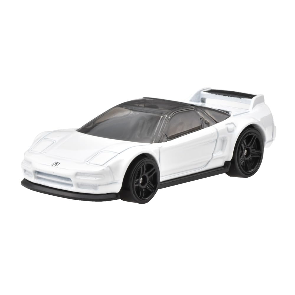 Hot Wheels Basic Car Acura NSX игрушечная мини-машинка для детей от 3 лет и старше, белая HXR29 '90