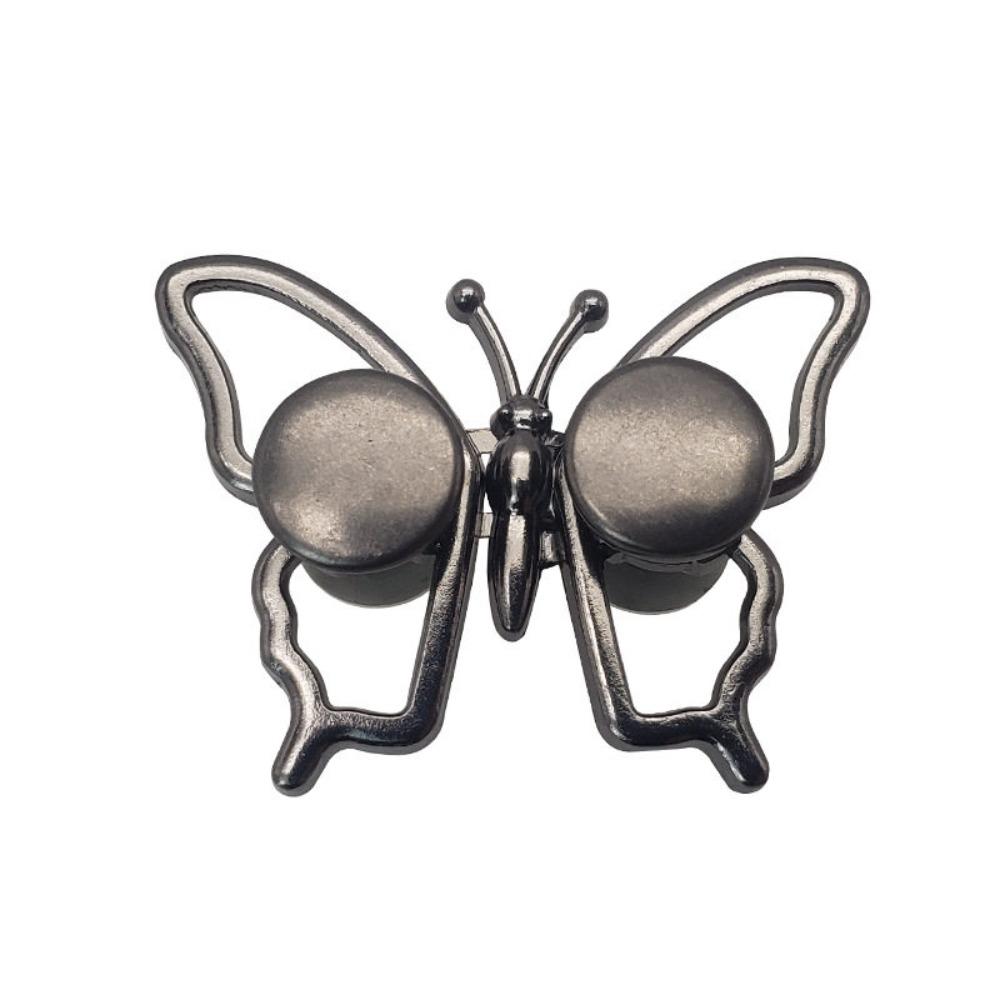 Alloy Butterfly Waist Buckle Butterfly Shape Detachable Clothing Waist Buckle Adjustable No Sew Waist Cinch Buckle Jeans Wear