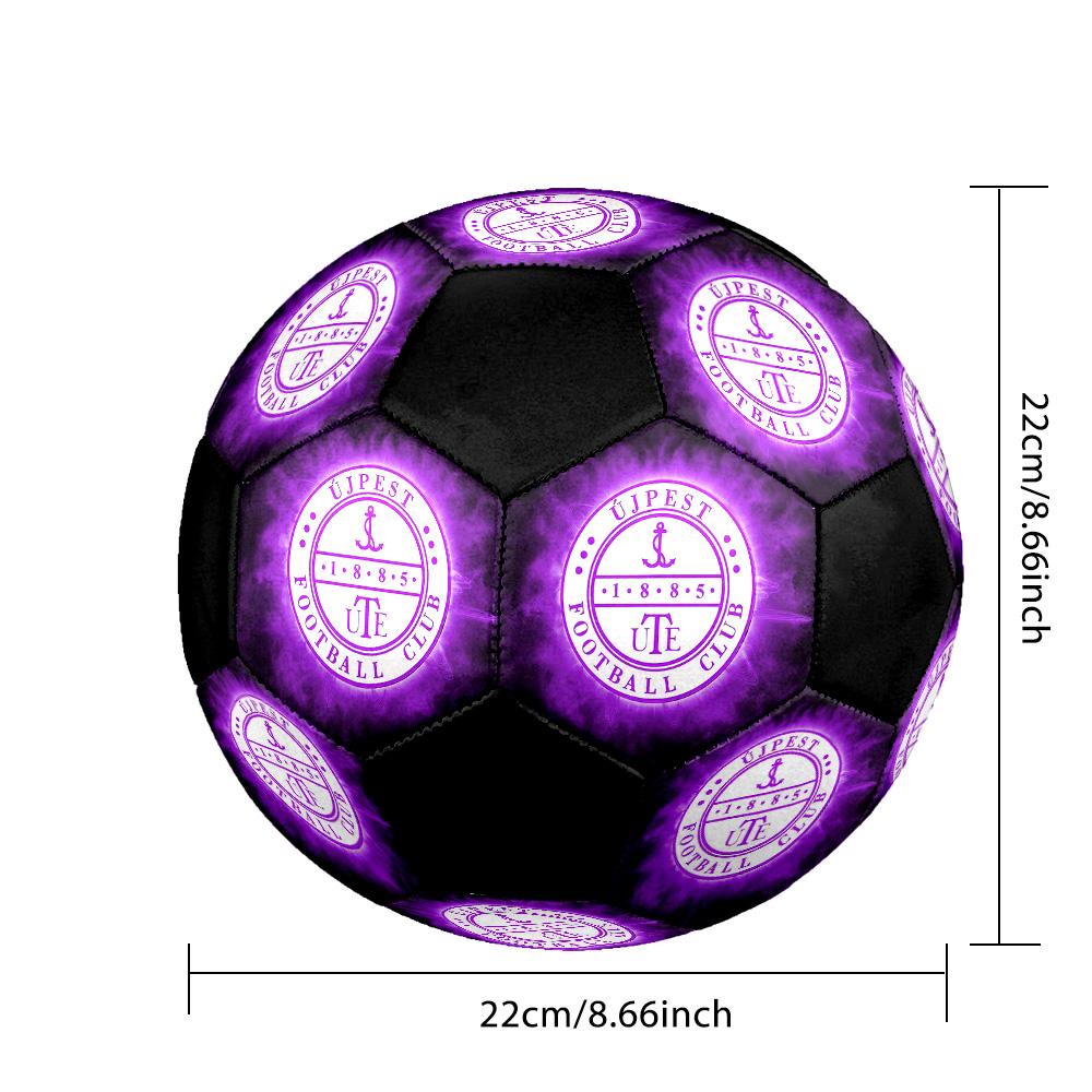 Футбольный мяч Újpest FC Цветной Для Всех Возрастов Машинная Строчка ПВХ Готов к Соревнованиям Прочный Высокопрыгучий.РАЗМЕР5