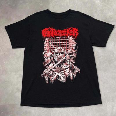 Футболка унисекс черного цвета с логотипом группы Gatecreeper, 100% хлопок, SN239