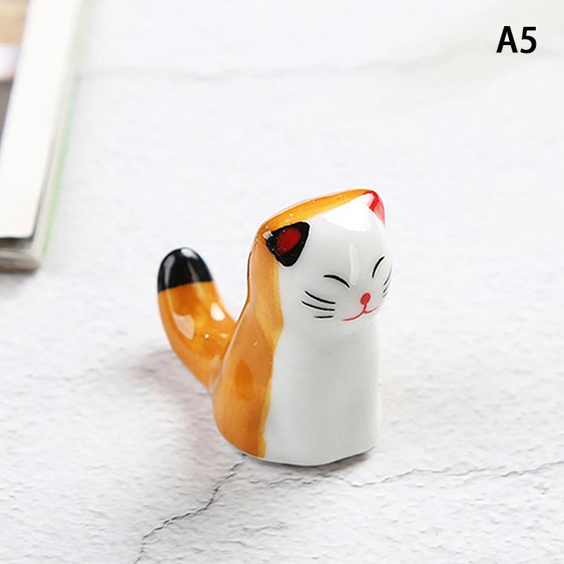 Керамическая подставка для палочек для котенка, кошачьи палочки для еды, вилки, держатель для ложки, подставка для столовой ложки, украшение для дома, орнамент, подарок на новоселье