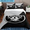 3pcs Raiders Football Legacy Printed Bedding Set Duvet Cover Closure Includes 1 Duvet Cover & 2 Pillowcases Bedding Sets Home Decor Gifts