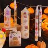 Halloween Candle Tattoo Stickers Halloween Party Candle Surface Decoration Cartoon Stickers DIY Cute 1PC