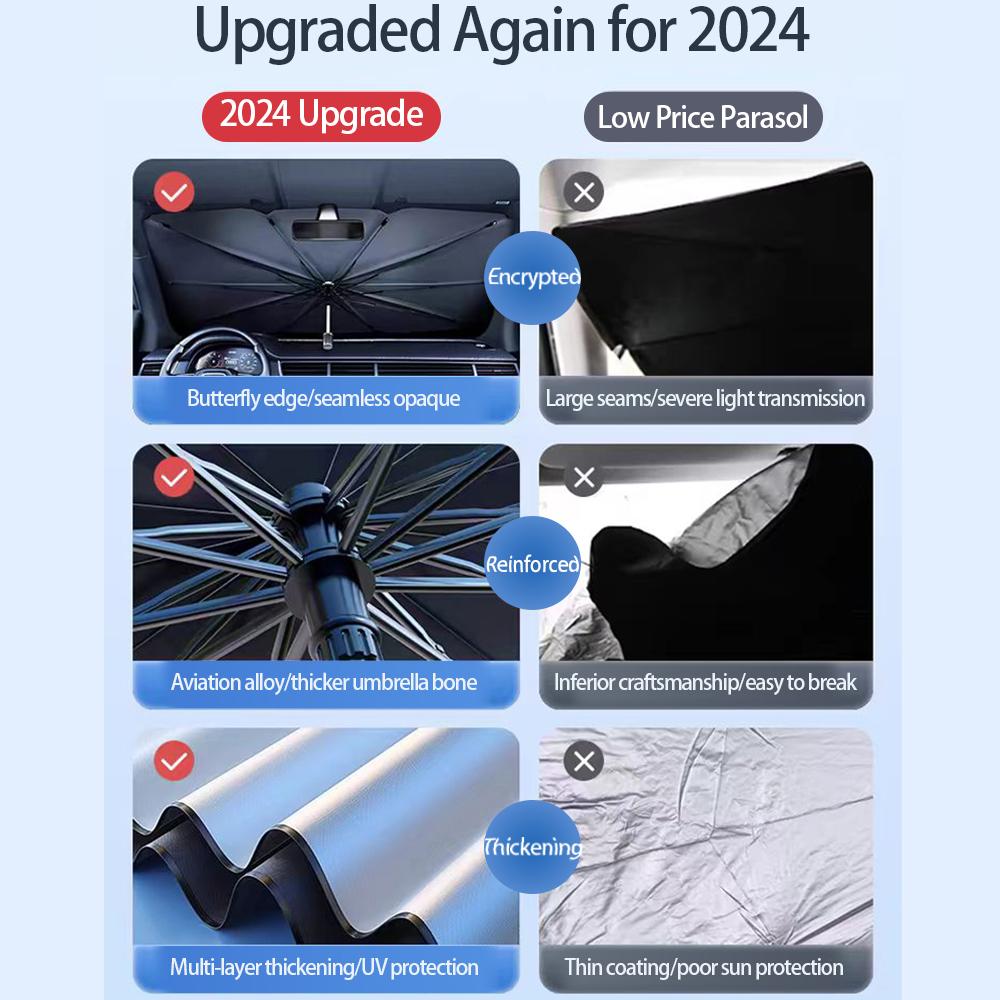 For Jeep Chrysler 200 300 Dodge charger Grand Cherokee Wrangler Compass Renegade Car Windshield Sunshades Front Shading Umbrella AMQ1
