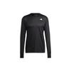 Contrast Brand Logo Print Round Neck Long Sleeve T-Shirt Men Tops Black HM8436