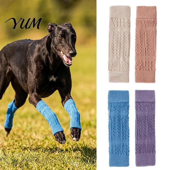 Comfortable Pet Elbow Guard 4Pcs Dog Protectors, Knitted Leg Warmer Wraps, Breathable Protective Sleeves for Elderly Dogs Dogs, Post-operative