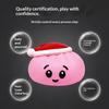 Christmas Hat Squeeze Toy Funny Sound Stress Relief PVC Sensory Fidget Toy for Kids Christmas Party Favors