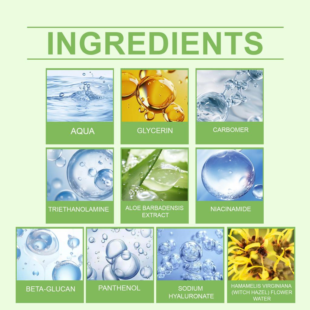 Успокаивающий гель с алоэ, увлажняет чувствительные мышцы, снимает покраснение и успокаивает, мягкий увлажняющий гель для ухода, 1 шт, 100 мл