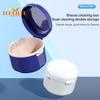 Denture Retainer Case Double Layer Hollow Drain - Dustproof Plastic Box, Deep Cleaning, 2-in-1 Invisible Braces Denture Keeper & Soaking Container