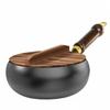 Kiwet Ancient Large-Belly Pot, Deep Nitrogen-Coated Thick Non-Stick Pot, Household Frying Pan, Stew Pot, Non-Stick Iron Pot, Small Iron Pot for Stir-F