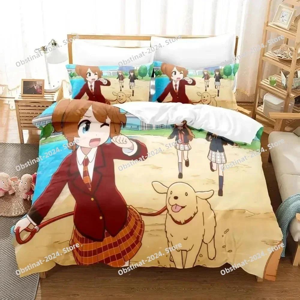 3d Anime Nijiyon Animation Bedding Set Printed single Comforter Quilt Bed Cover Duvet Cover Pillow Case 3 Pieces Kids Adult Size