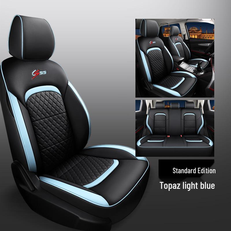 CLY Изготовленная на заказ кожаная чехол на сиденье для Changan CS55 - Спортивный, Модный, Всесезонная защита