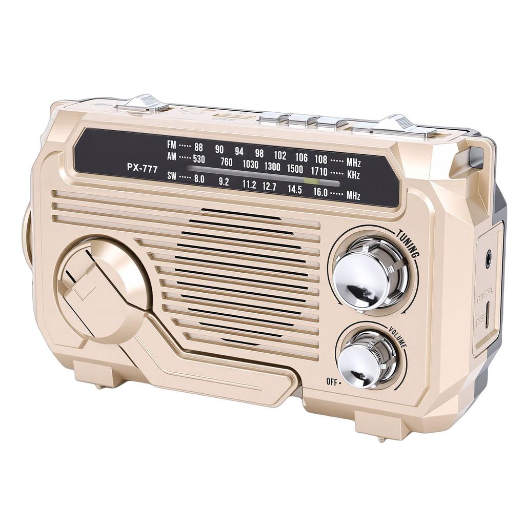Солнечно-ручной радиоприемник с Bluetooth-динамиком, фонариком, AM/FM/SW, водонепроницаемый, портативный, аварийный радиоприемник для помещений