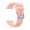 Silicone Watchband Strap Silver Buckle for Garmin Forerunner 45