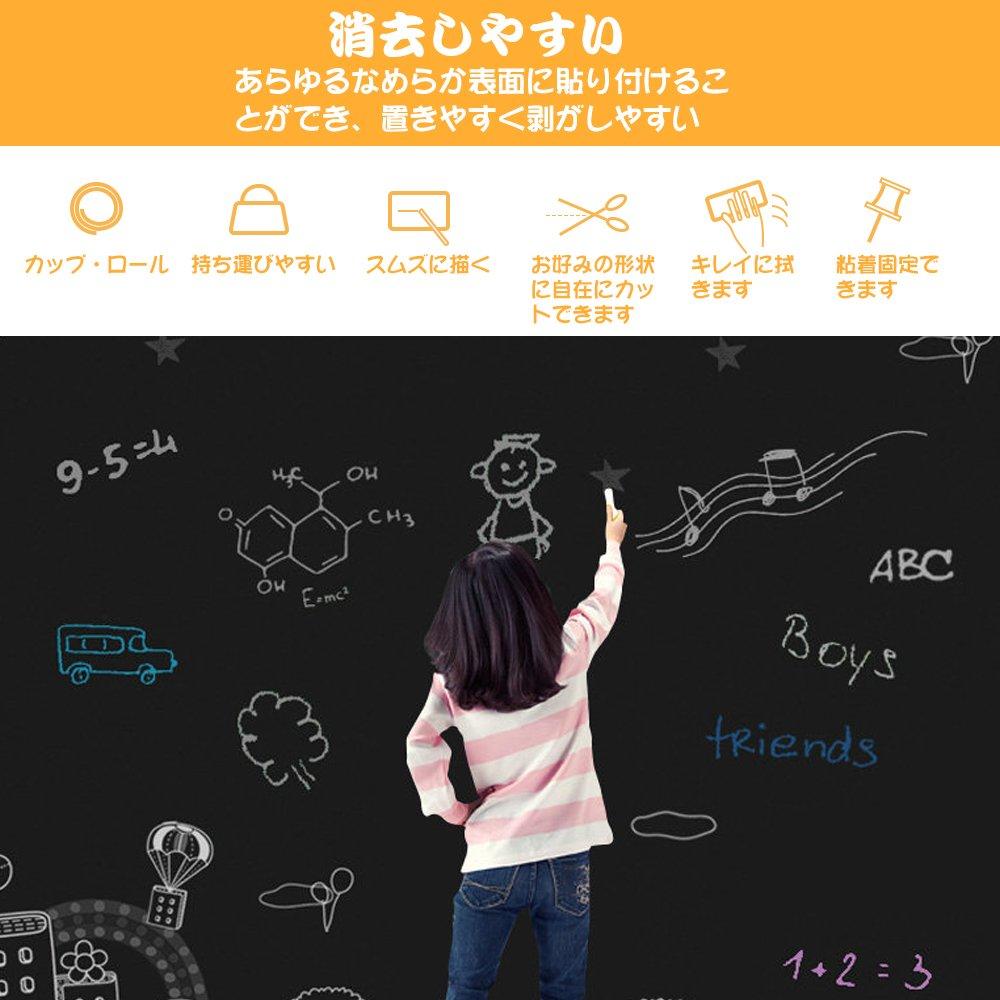 Черная доска Ninonly Blackboard может быть наклеена на стену. Доска для конференций поставляется с меловым листом, листом, стеной, 44,5300 см, наклейкой,