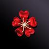 Rose Flower Brooch Light Luxury High-End Temperament Copper Brooch Pin Wool Clothes Accessories