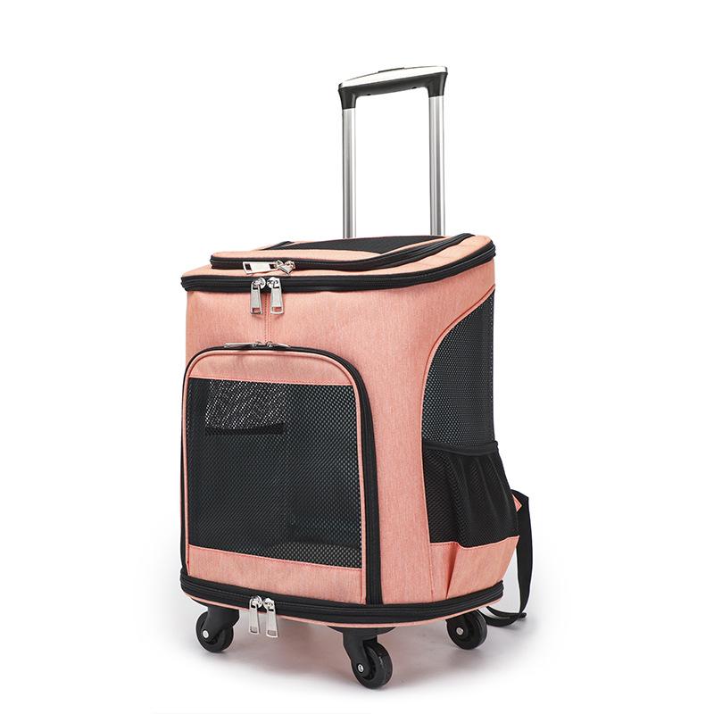 Портативный рюкзак-тележка для кошек и собак