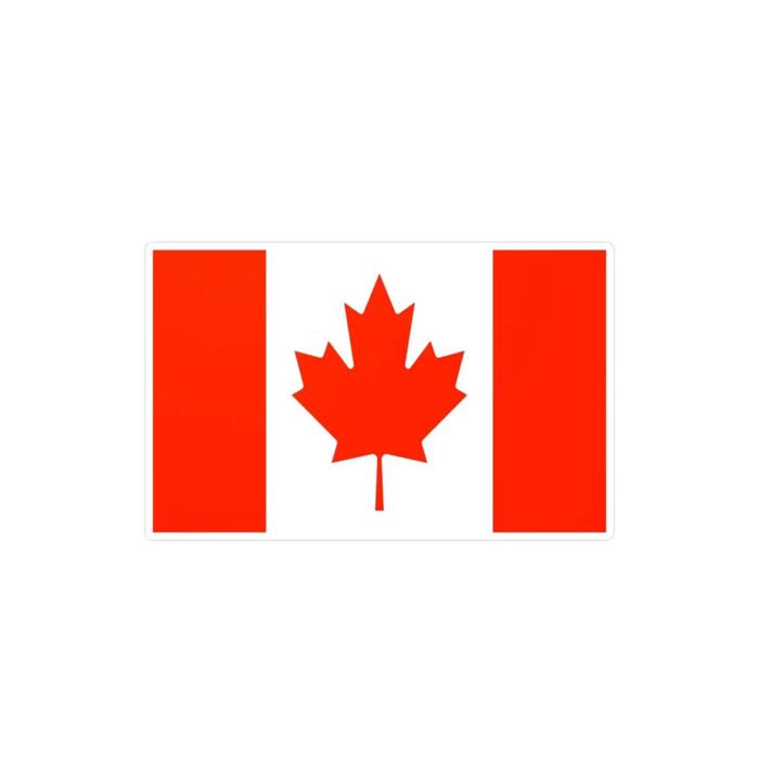 Наклейка - Канада - 4 см - ПВХ - 1000 штук - Клей на водной основе