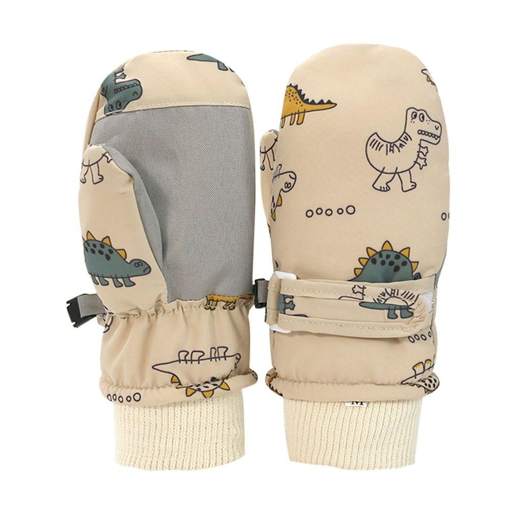 Waterproof Sports Mittens Thick Warm Kids Cycling Gloves Children Ski Gloves Kids Boys Girls