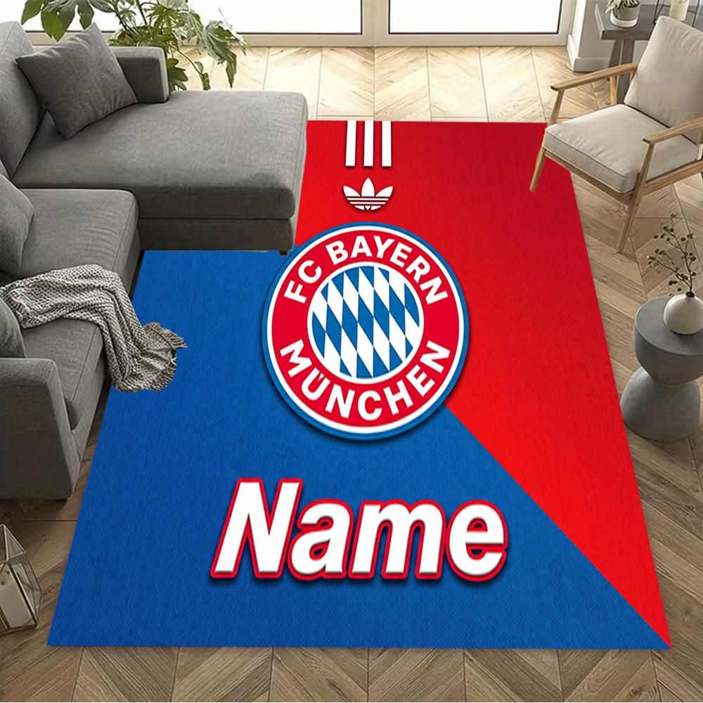 Bayern Munich Crest Carpet Design for Hallway Bedrooms Balcony Kitchen Anti-slip Rug Anime Office Decor Perfect Birthday/Christmas Gift Idea
