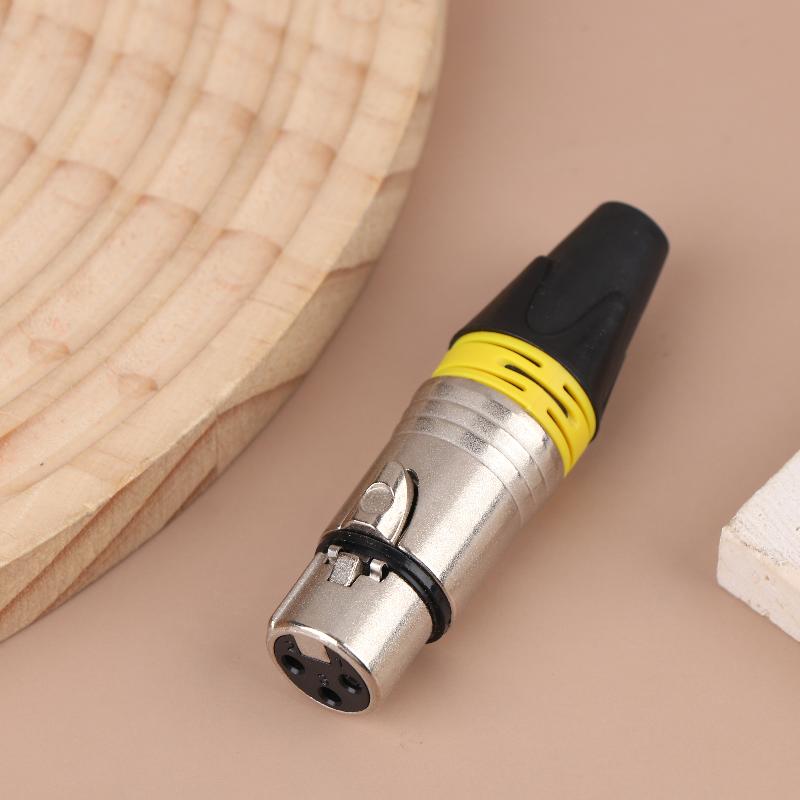 1Pc Pin XLR Plug Jack Male / Female Microphone Connector MIC Adapter XLR Cable Terminal Audio Wire Connector