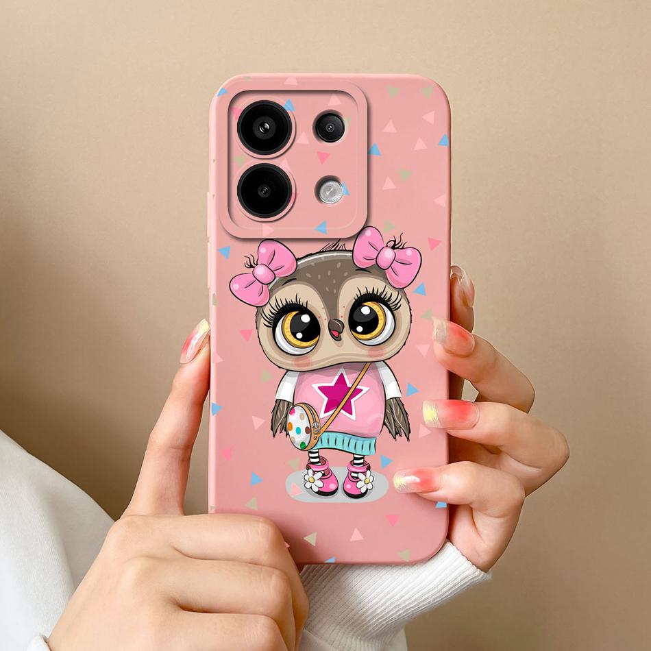 Чехол для Poco X6 Pro Стильный Мягкий Жидкий Силикон Защита Камеры Задняя Крышка Телефона Для Poco X6pro X 6 Pro Защитный Funda Capa