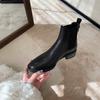 Fashion 2025 British Chelsea Boots Woman Stretch Slip On Round Toe Botas Feminina Autumn Winter Shoes Traf Low Heels Ankle Botines Mujer