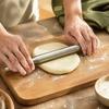 Silver Rolling Pin 304 Stainless Steel Dough Roller Durable Pizza Dough Roller  Bakery Pizzeria
