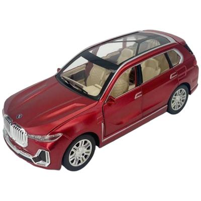 1:Металлическая модель-игрушка BMW X7 SUV, масштаб 1:24, коллекционная - Красное издание
