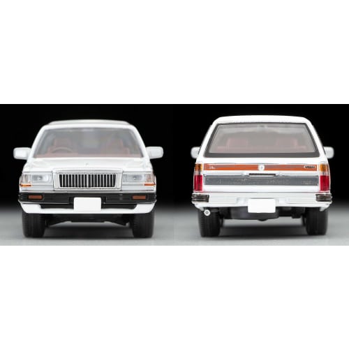 TOMYTEC Tomica Limited Vintage Neo 1/64 Scale LV-N209c Nissan Cedric Wagon V20E GL Custom Specification White/Wood Grain Finished Model