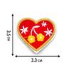 Love computer embroidery cloth sticker self-adhesive clothing patch sticker badge accessories various heart-shaped Velcro3 pcs MOQ mix styles